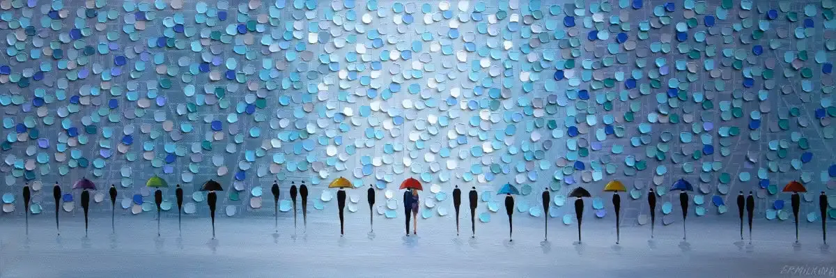 10 Umbrellas Wall Art