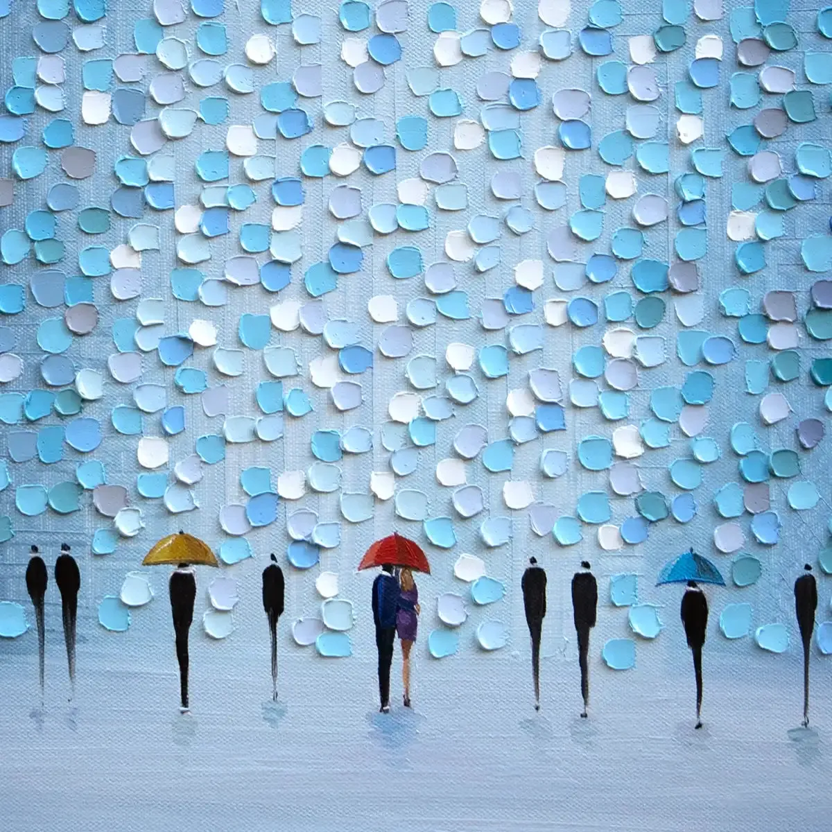 10 Umbrellas Wall Art