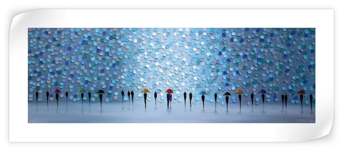 10 Umbrellas Wall Art