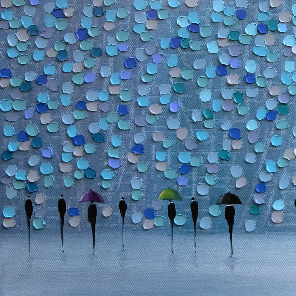 10 Umbrellas Wall Art