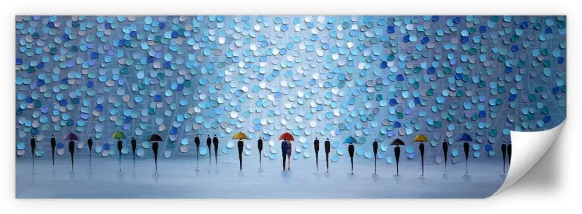 10 Umbrellas Wall Art