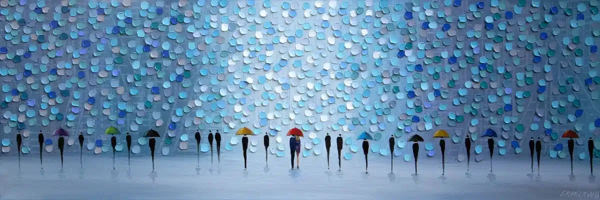 10 Umbrellas Wall Art