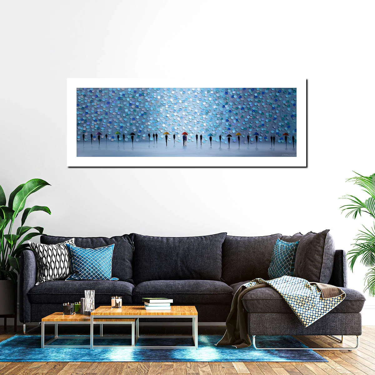 10 Umbrellas Wall Art