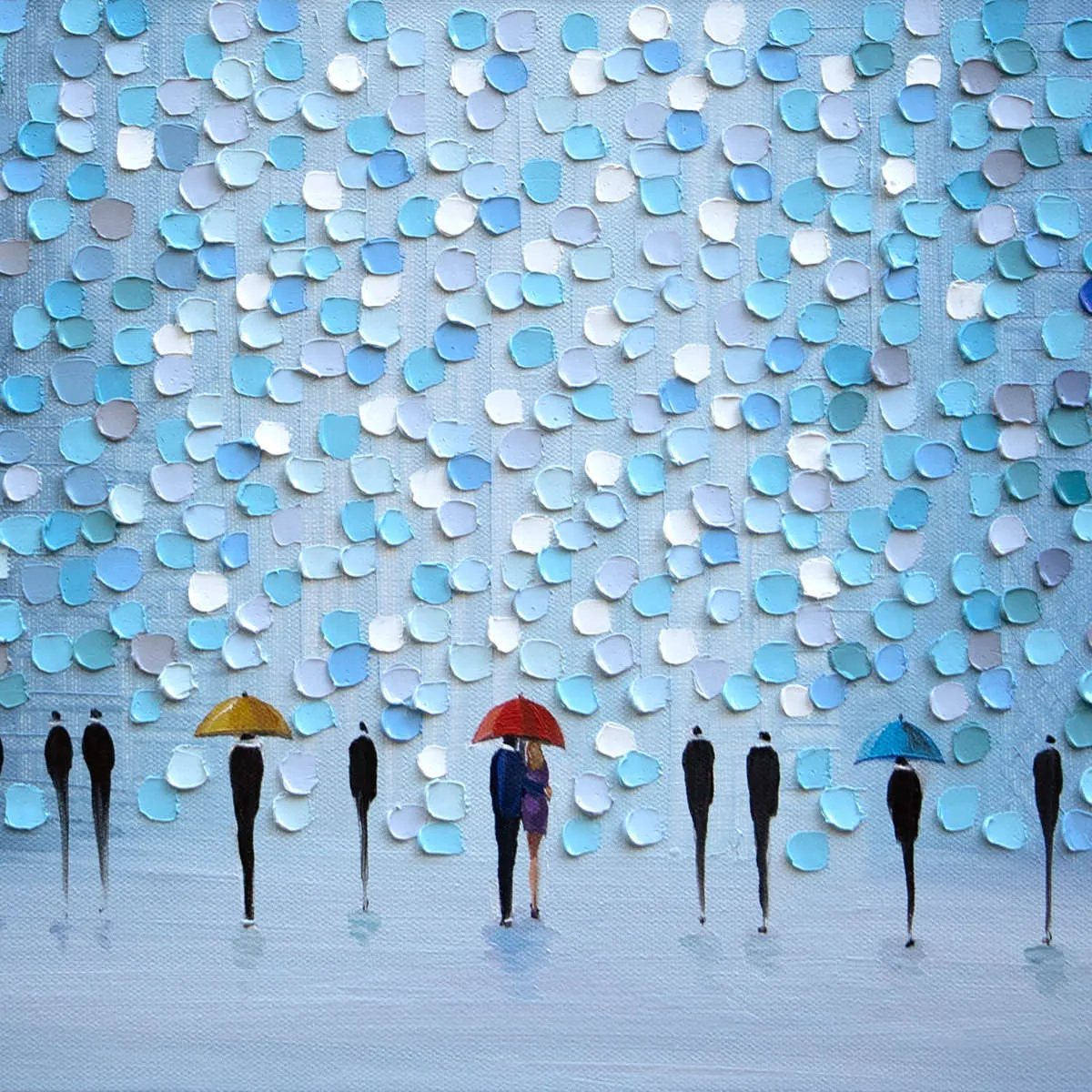 10 Umbrellas Wall Art