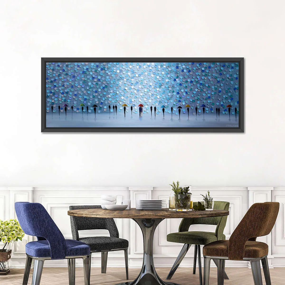 10 Umbrellas Wall Art