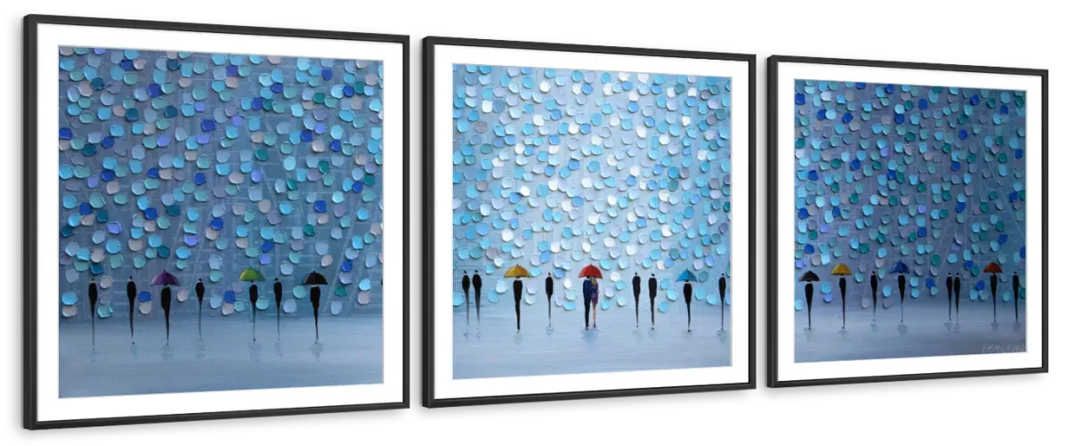 10 Umbrellas Wall Art