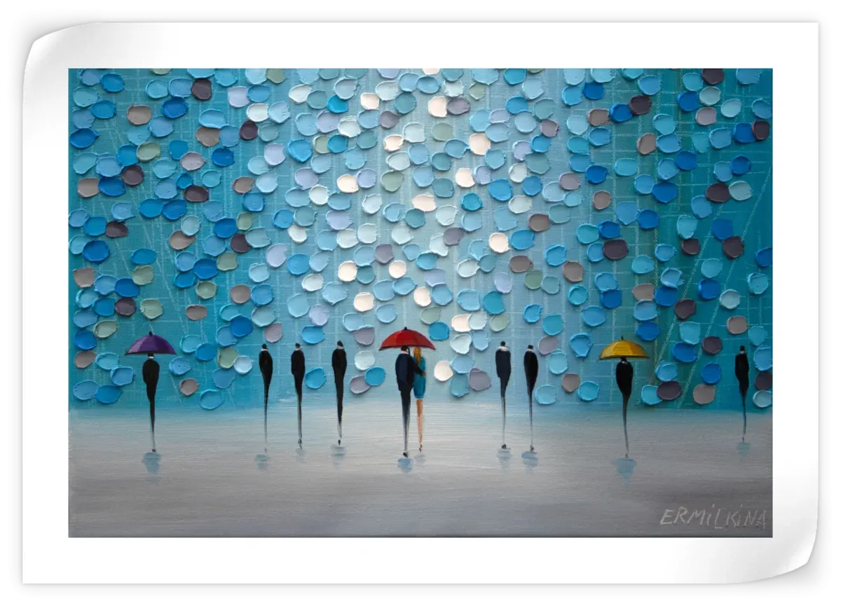 3 Tiny Umbrellas Wall Art