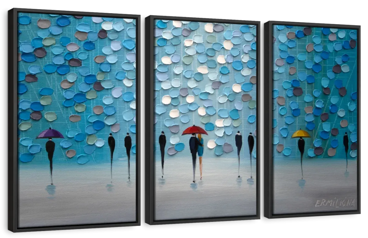 3 Tiny Umbrellas Wall Art