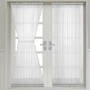 Abri Crushed Sheer Door Curtain Panel (Single)