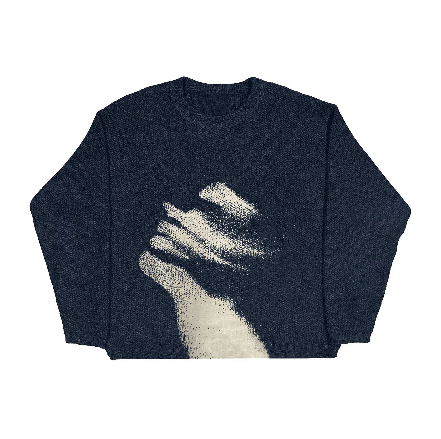 Abstract Embrace | Artistic Graphic Knit Sweater