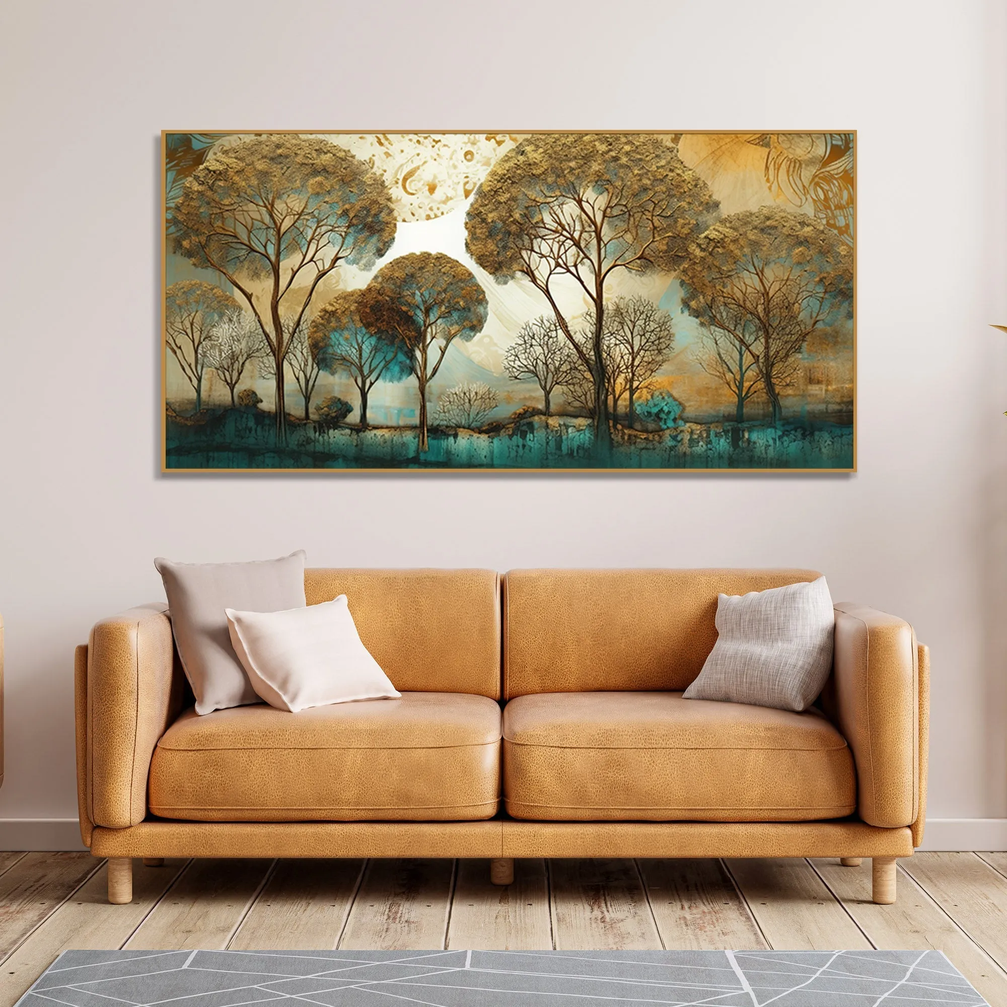 Abstract Forest Tree Artistic Art Canvas Wall Painting