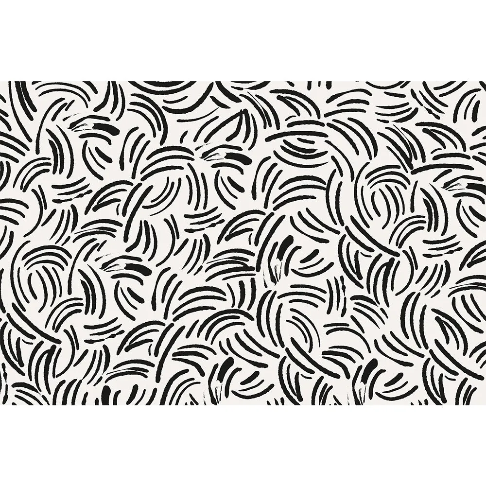 Abstract Lines Vinyl Floor Mat