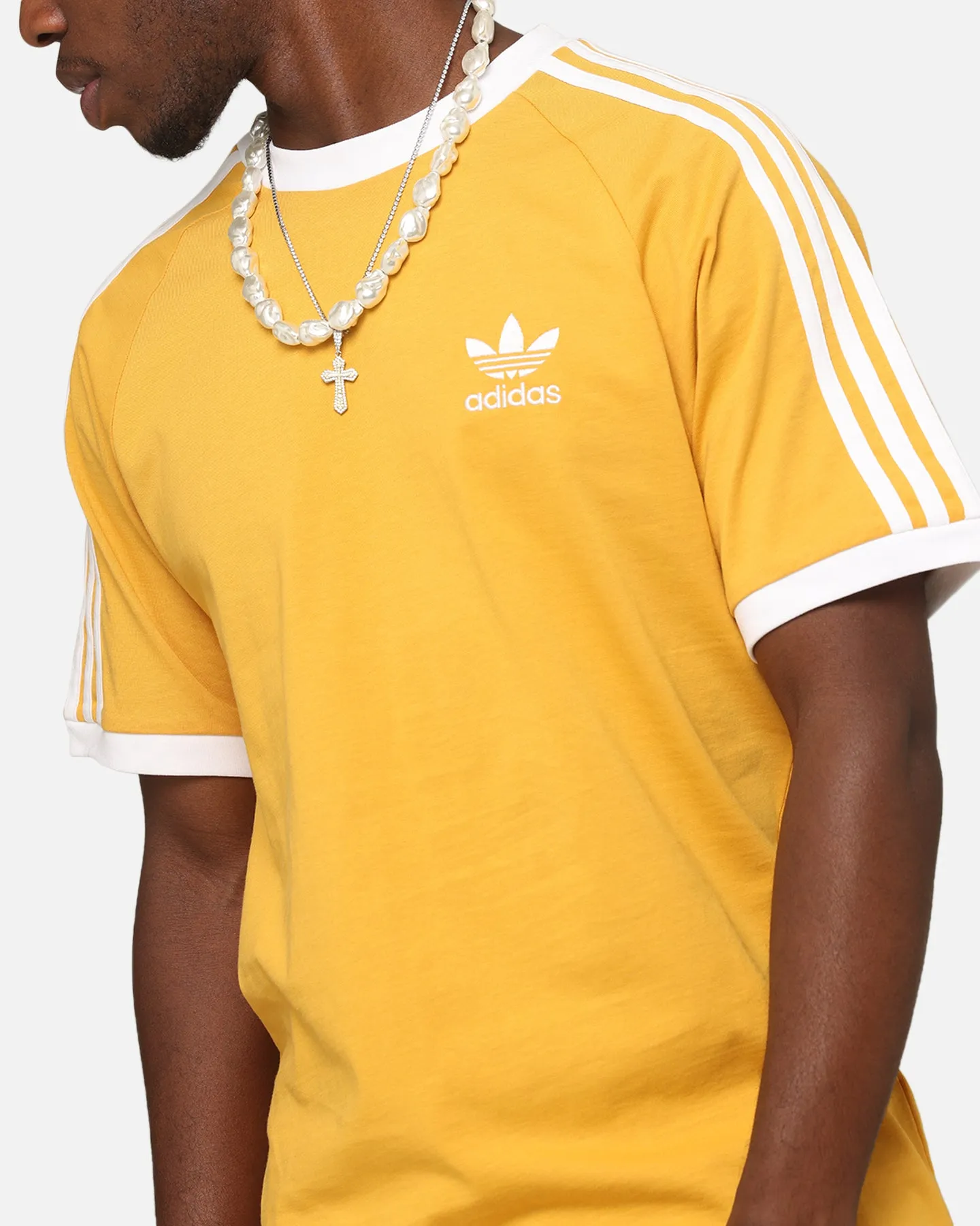 Adidas Classics 3-Stripes T-Shirt Yellow