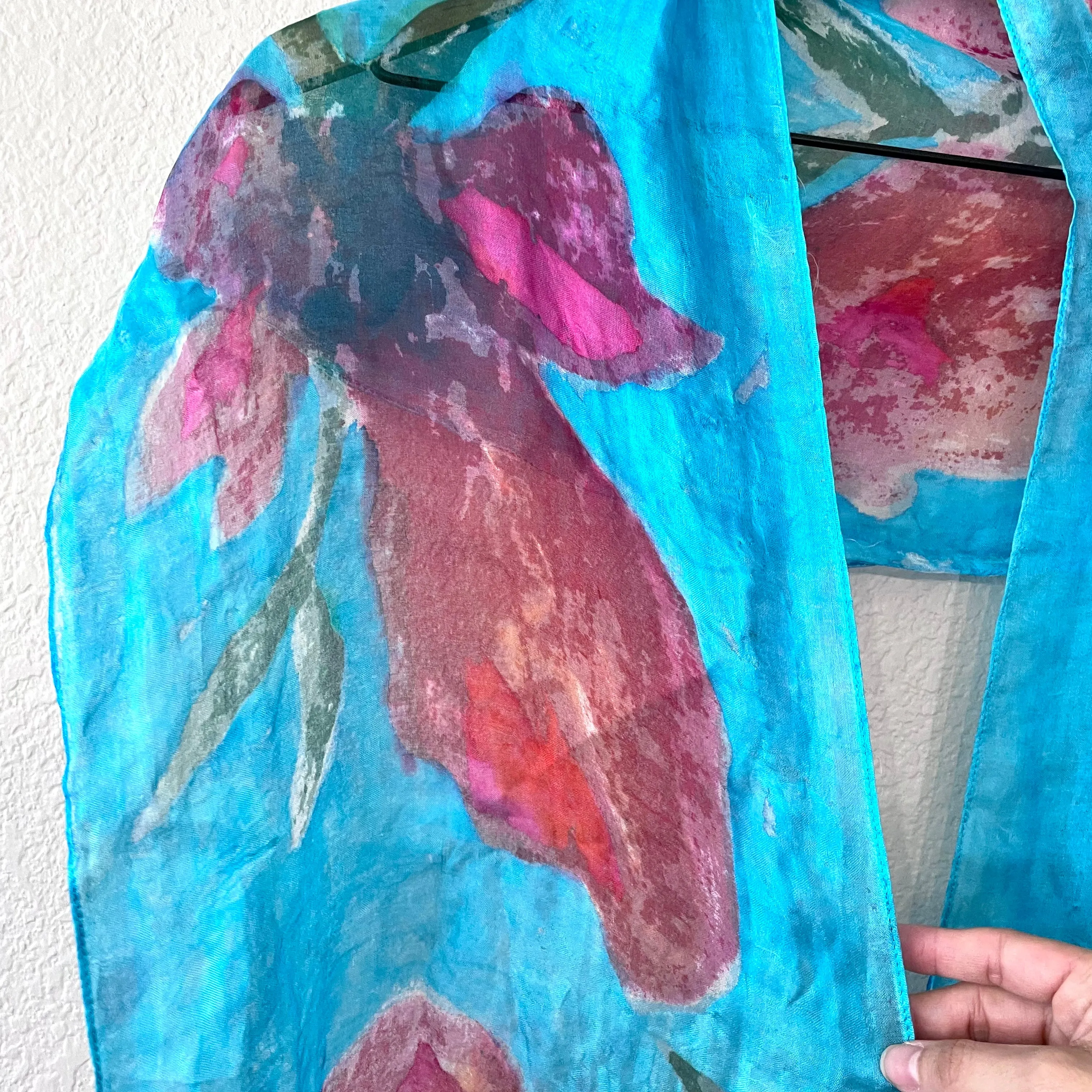 Artistic Floral Scarf