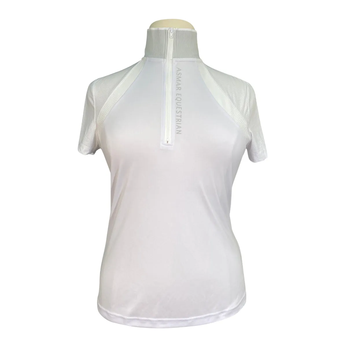 Asmar Equestrian Tech Riding Shirt in White - Women's XL