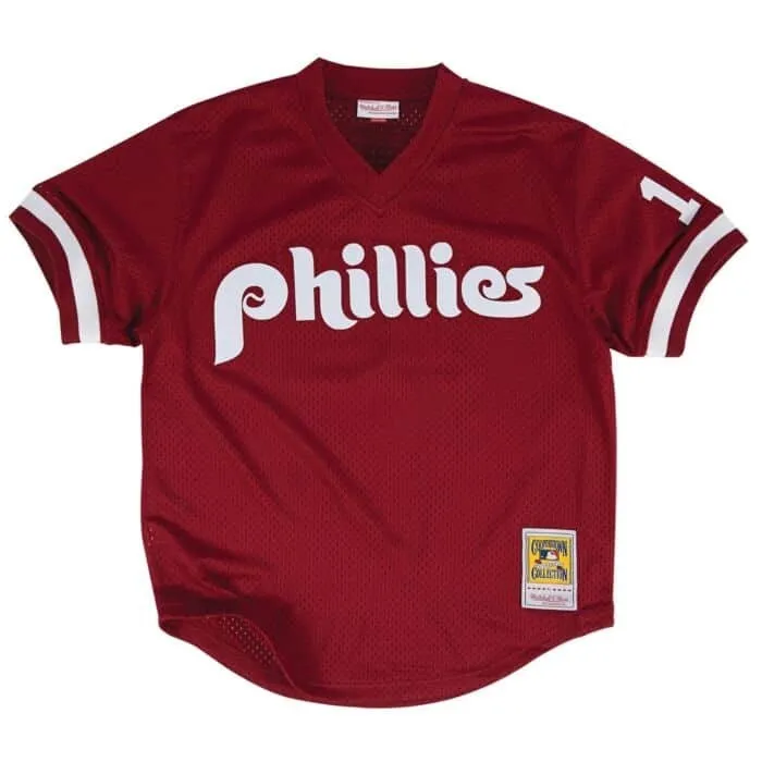 Authentic John Kruk Philadelphia Phillies MLB 1991 Pullover Jersey