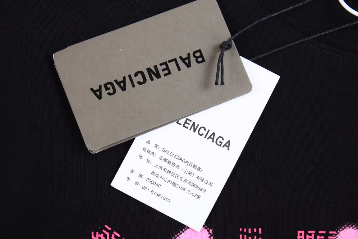 Balenciaga "Graffiti Logo" T-Shirt