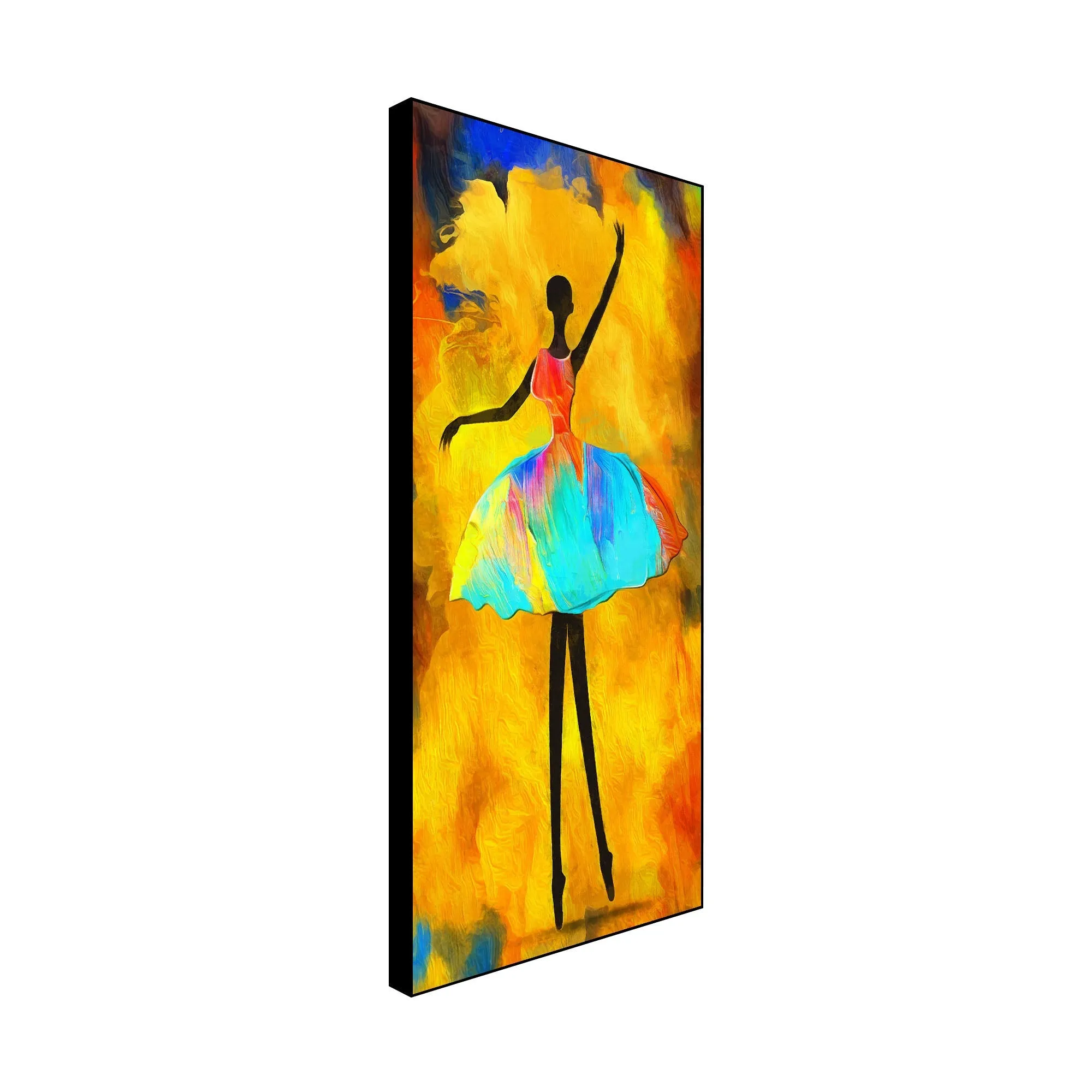 Ballerina Floating Canvas Wall Painting