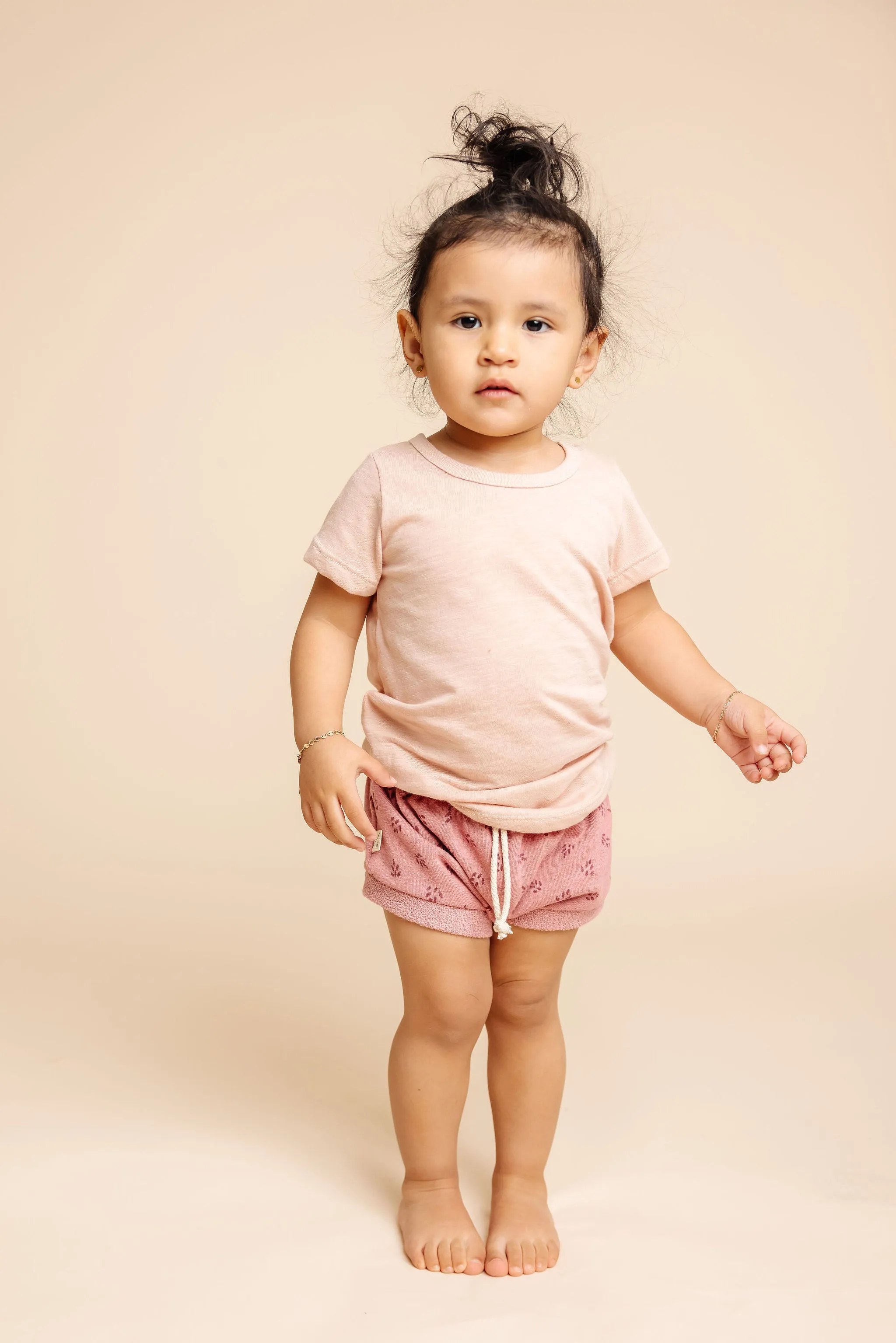 basic tee CO - shell pink