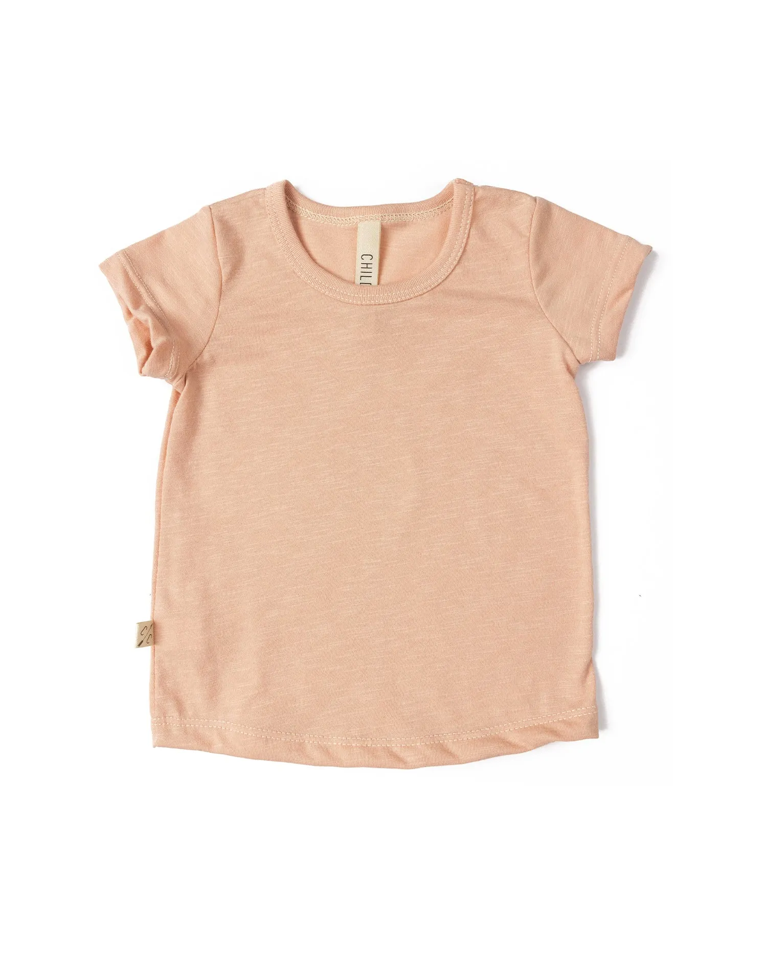 basic tee CO - shell pink