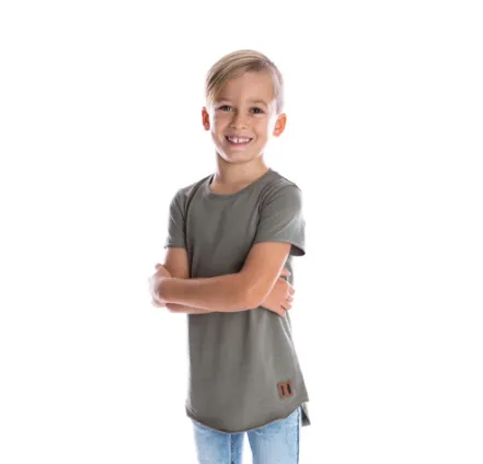 Beau Hudson - Kids Raw Edge Tee - Military