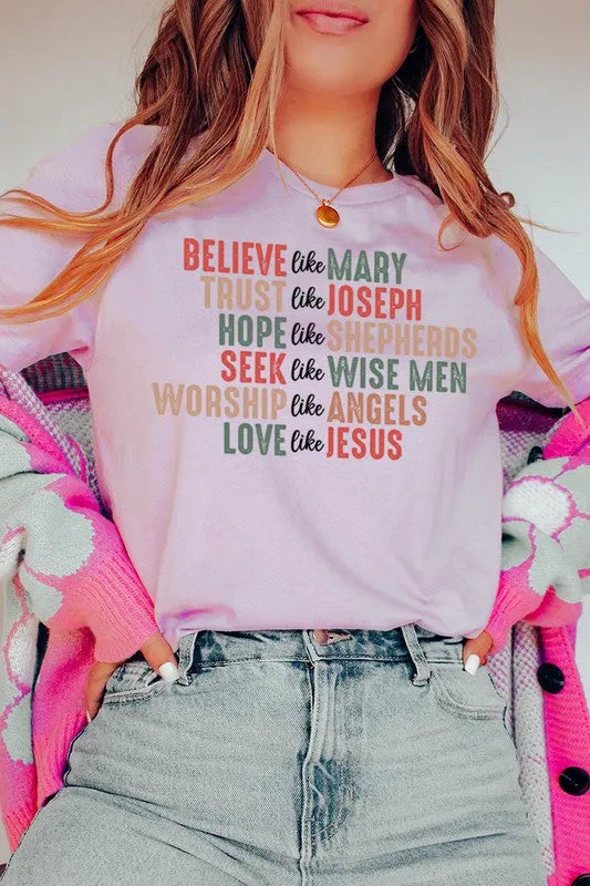 Believe Like Mary UNISEX SHORT SLEEVE