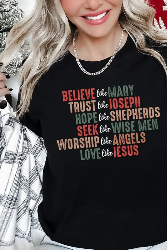 Believe Like Mary UNISEX SHORT SLEEVE