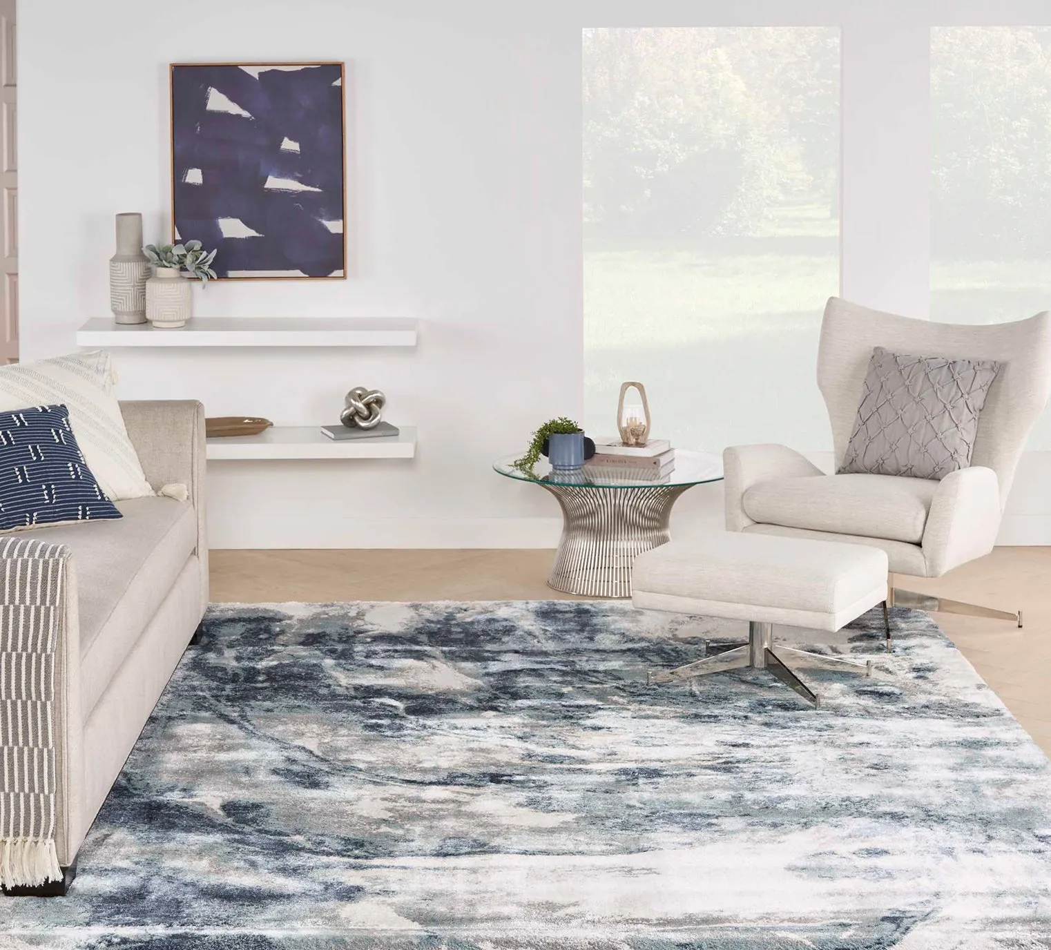 Blue Manor 5 x 8 Area Rug