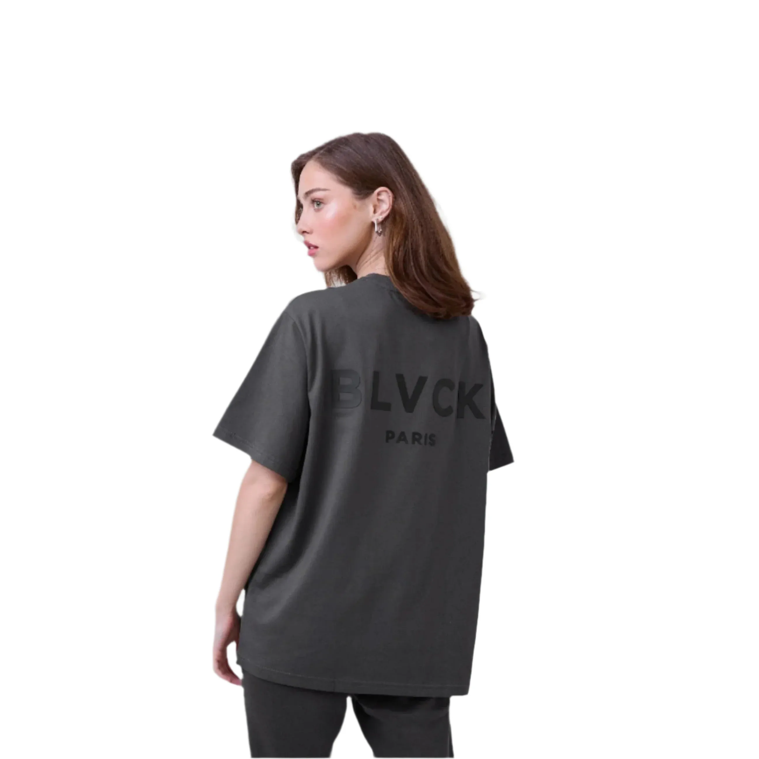 Blvck Paris - "Blvck Tee" - Charcoal Oversized Fit - Unisex