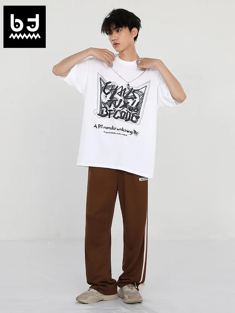 BT×TVX Fashion brand co-branded graffiti letter-printed T-shirt