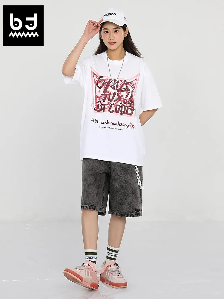 BT×TVX Fashion brand co-branded graffiti letter-printed T-shirt