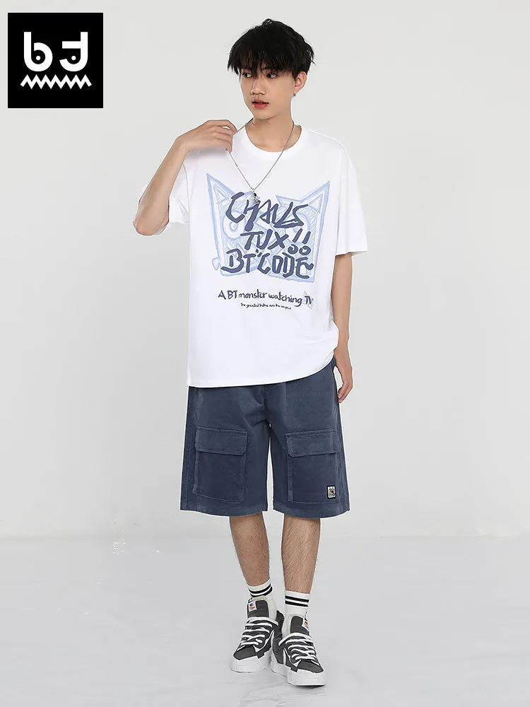 BT×TVX Fashion brand co-branded graffiti letter-printed T-shirt