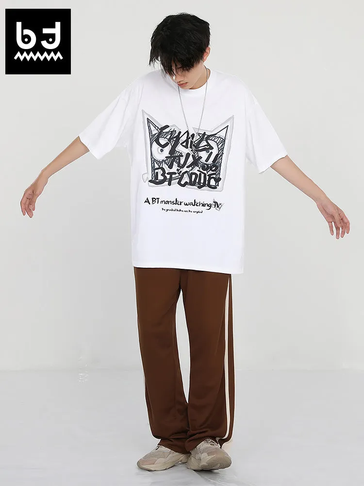 BT×TVX Fashion brand co-branded graffiti letter-printed T-shirt