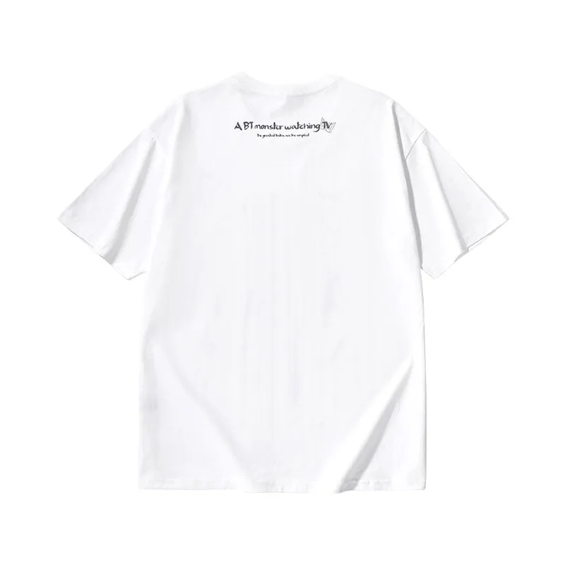 BT×TVX Fashion brand co-branded graffiti letter-printed T-shirt