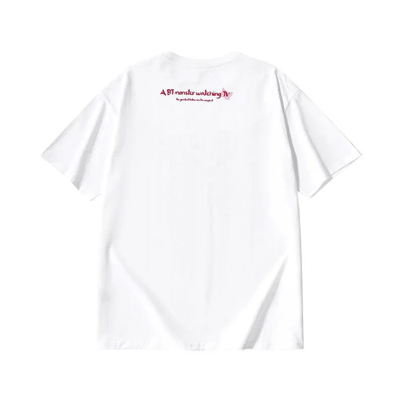 BT×TVX Fashion brand co-branded graffiti letter-printed T-shirt