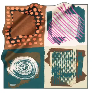 Cacharel Arty Abstract Silk Scarf No. 53