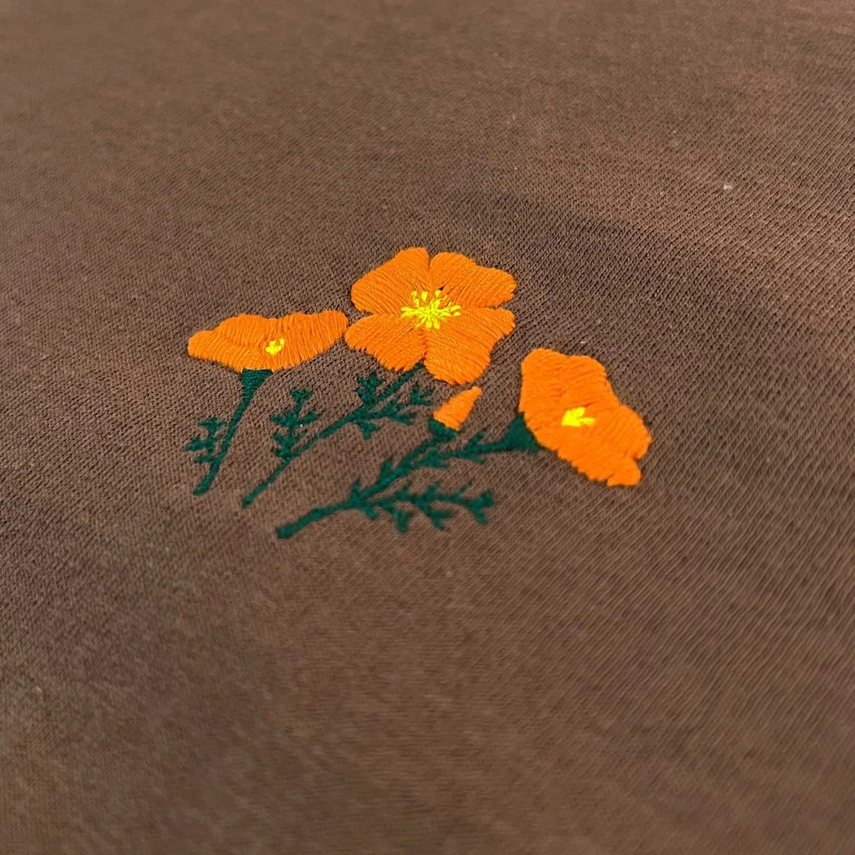 CALIFORNIA POPPY EMBROIDERY