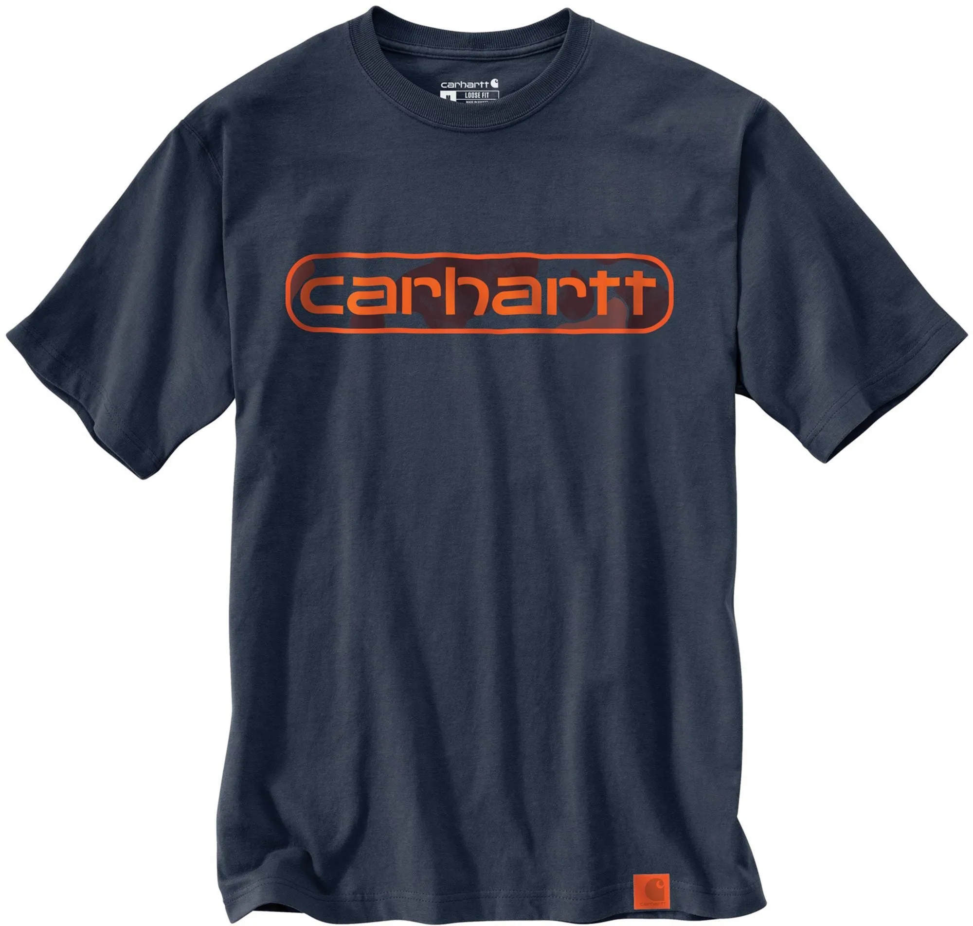 Carhartt Camo Logo Tee Bluestone