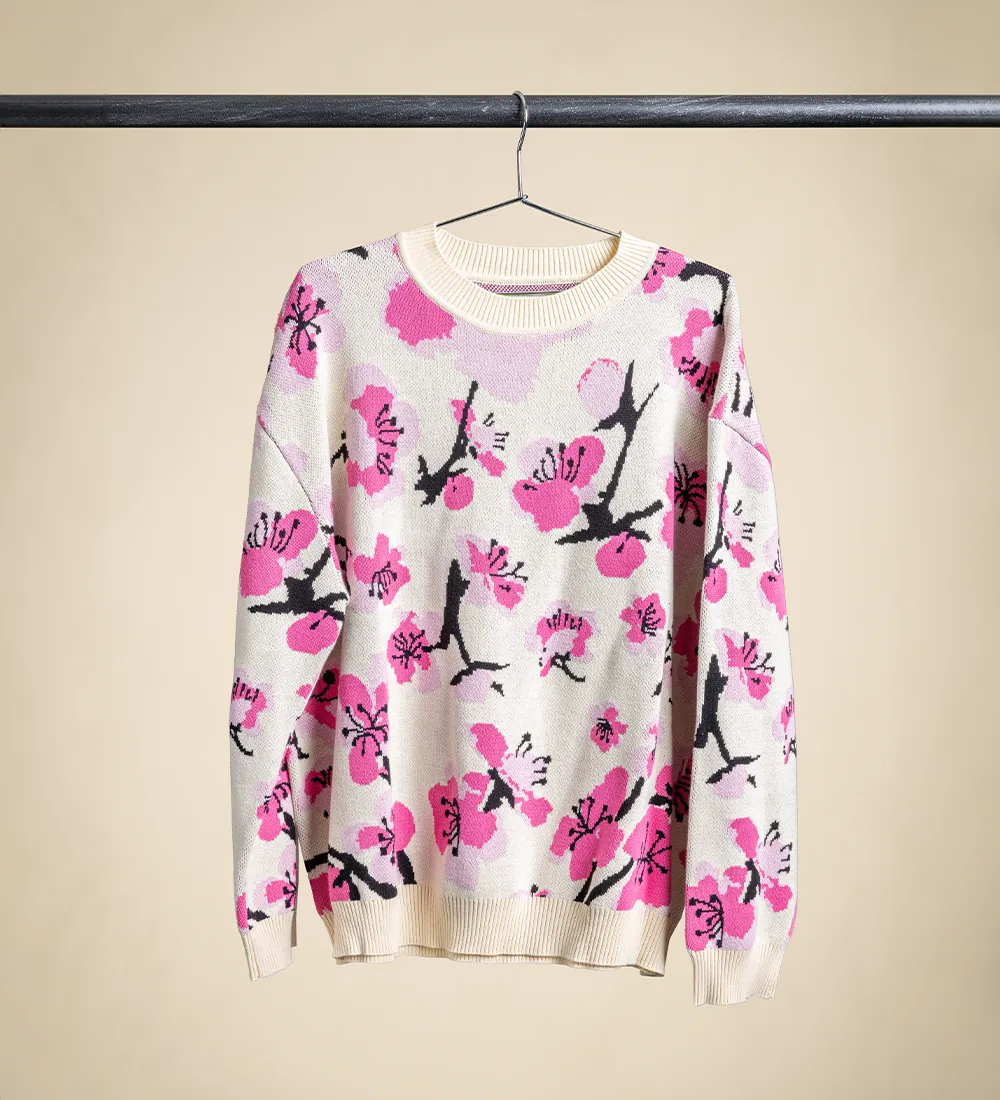 Cherry Blossom Knit Sweater