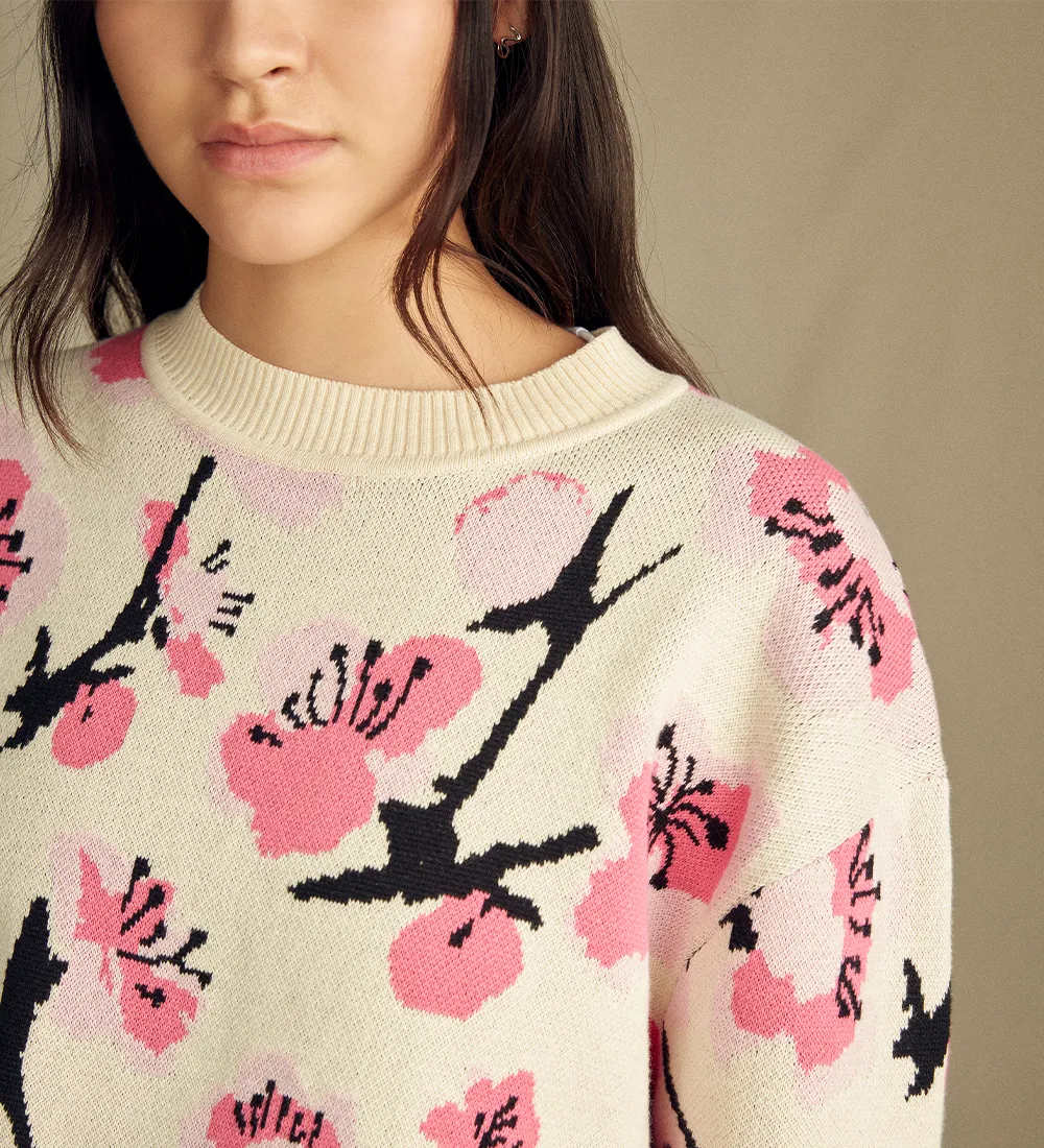 Cherry Blossom Knit Sweater