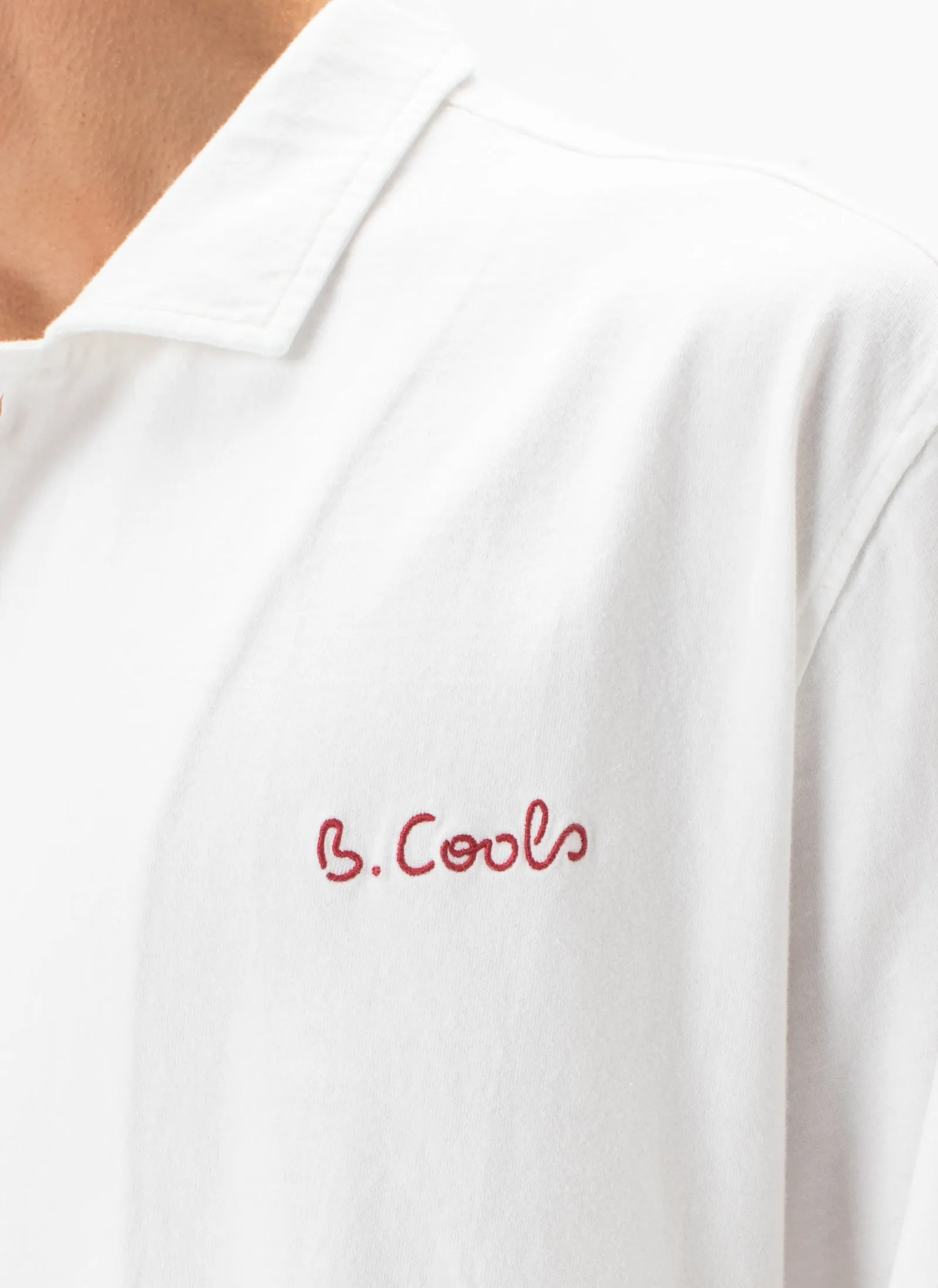 Comfy Camp-Collar Shirt White