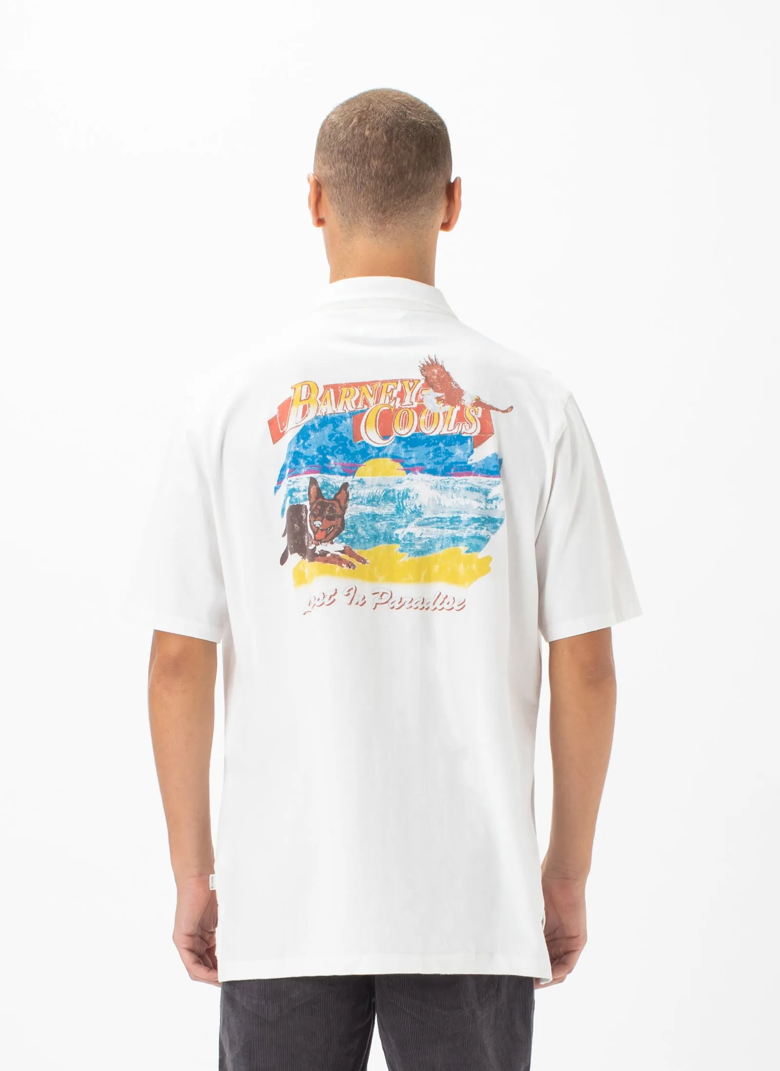 Comfy Camp-Collar Shirt White