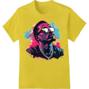 Cool Splatter Portrait DTF Heat Transfer - Bold & Edgy