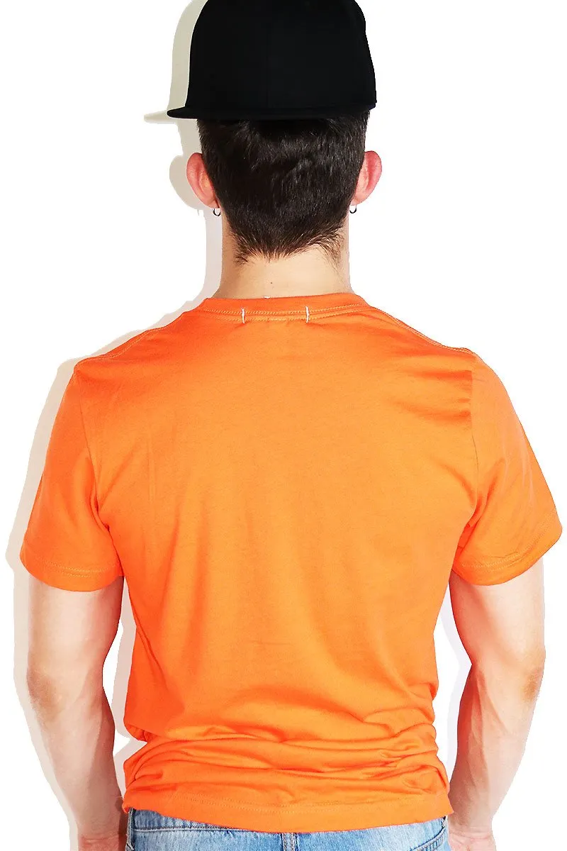 Core Crewneck Tee-Orange