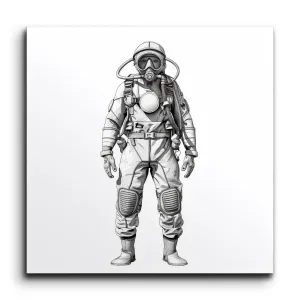 Cosmic Explorer: Detailed Astronaut Illustration