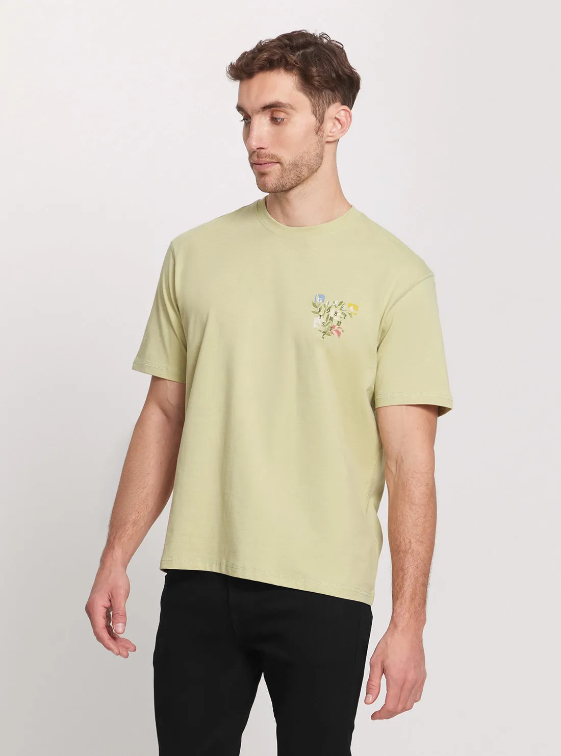 Eco Green Abstract Flower Logo T-Shirt