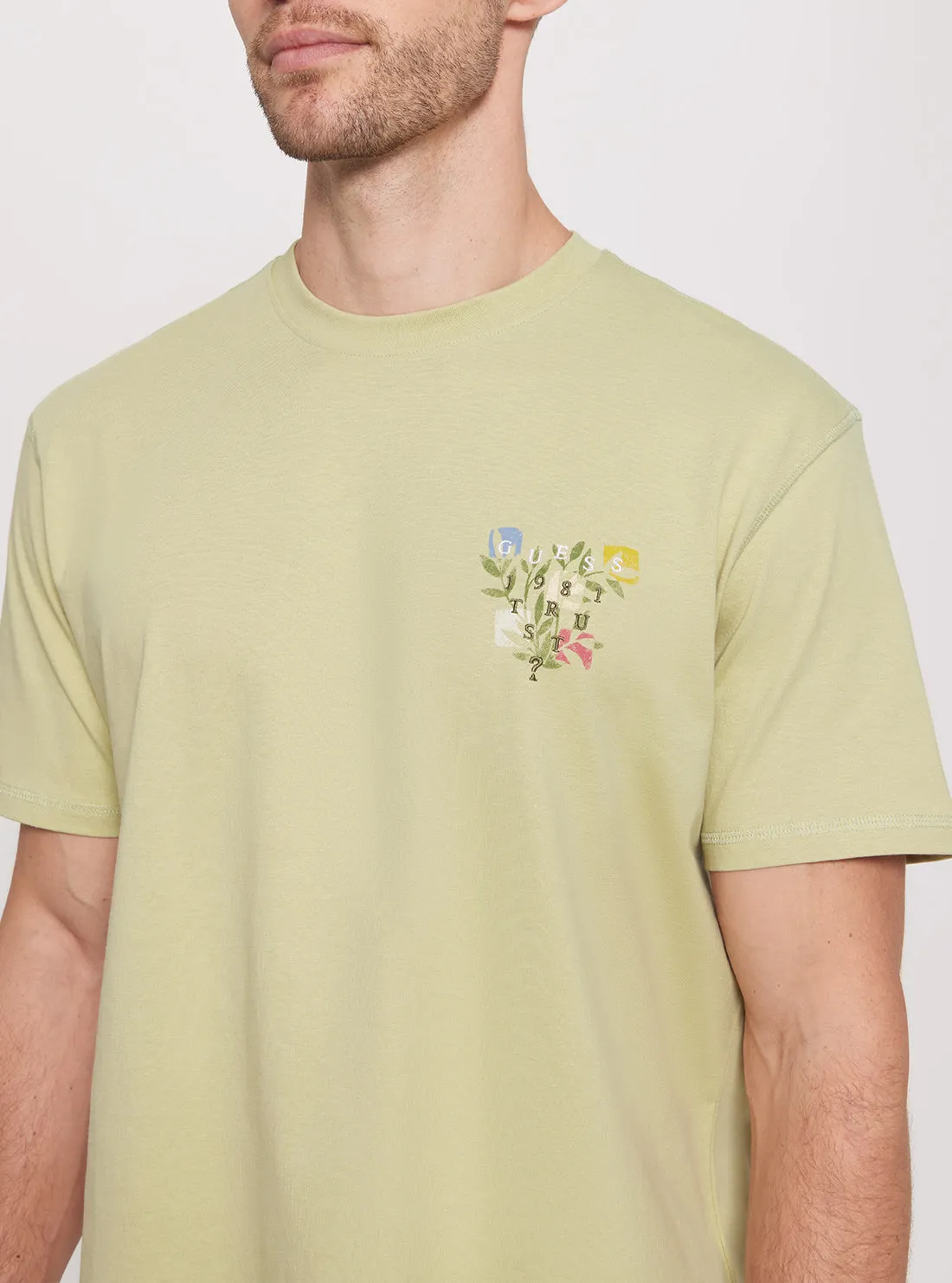 Eco Green Abstract Flower Logo T-Shirt