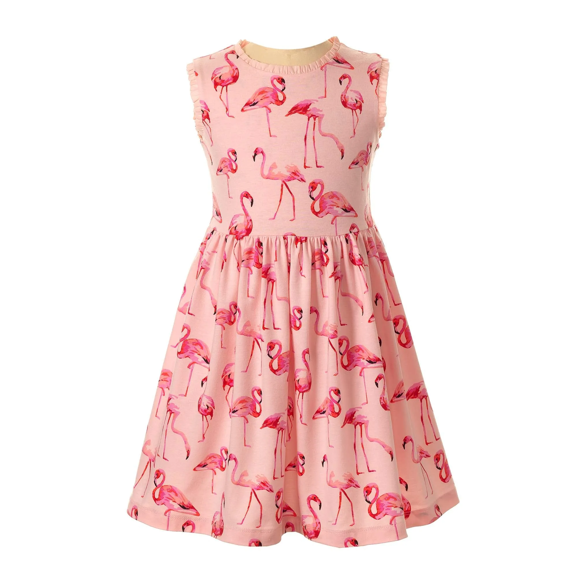 Flamingo Jersey Dress