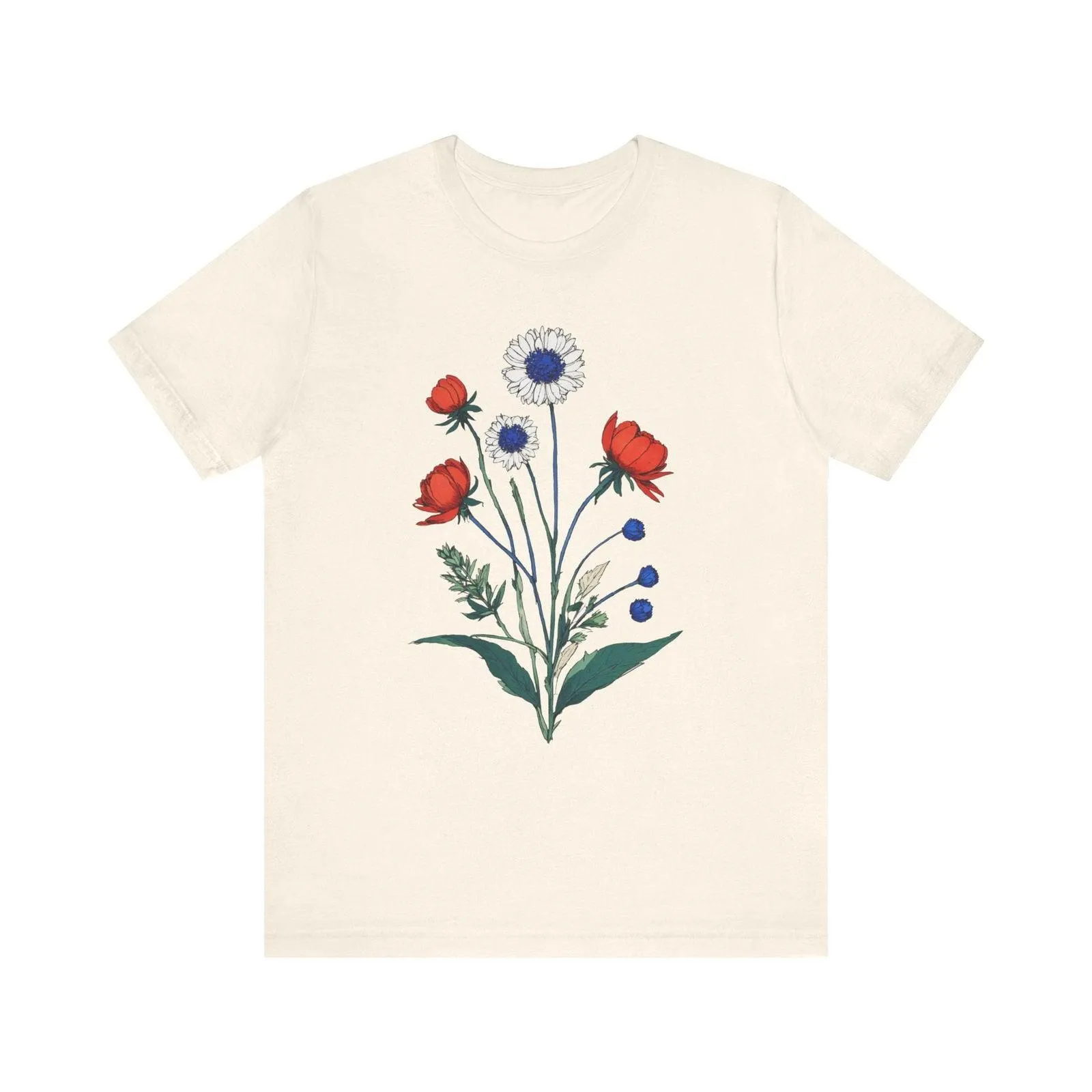 Flower Patriotic Blooms T Shirt