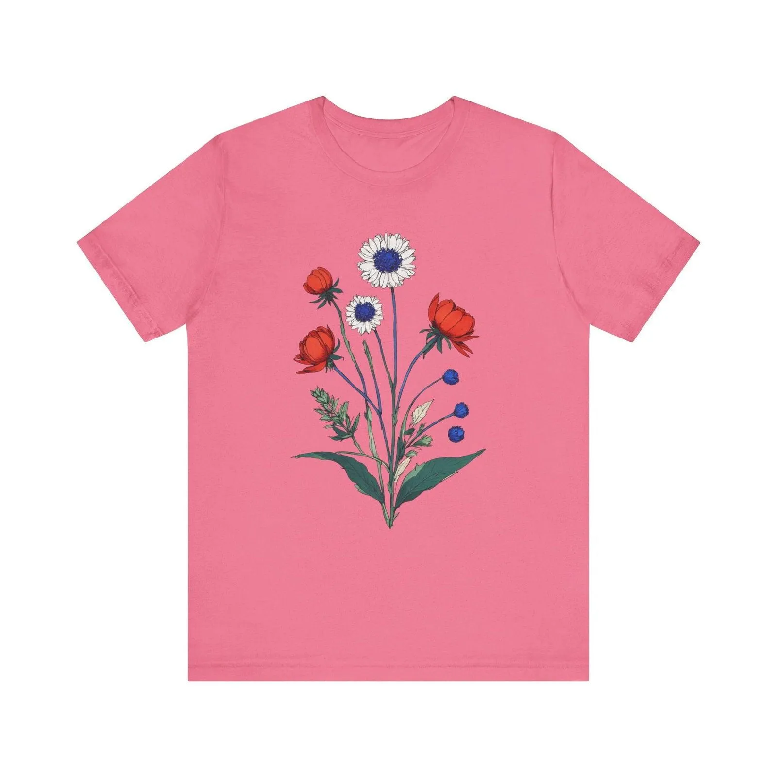 Flower Patriotic Blooms T Shirt